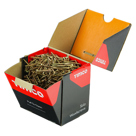 Timco Solo Woodscrew - Yellow - Industry Pack
