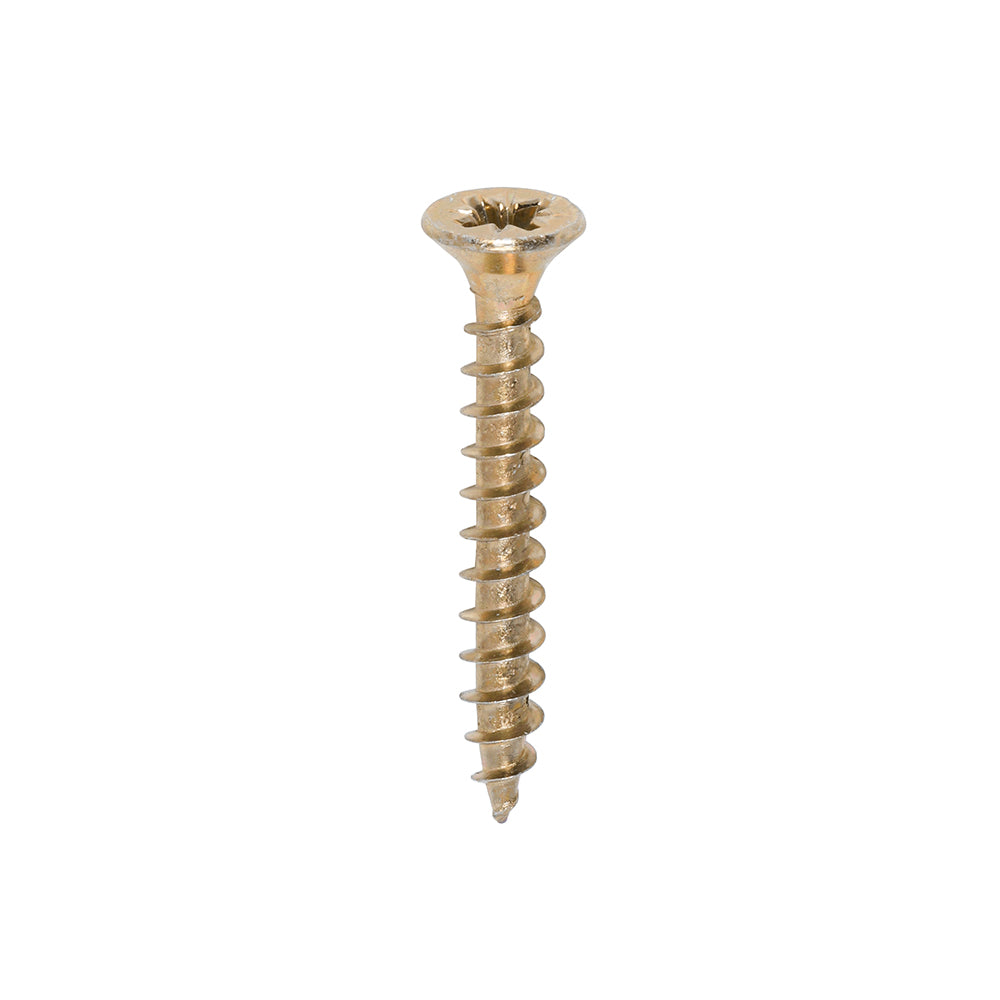 Timco Solo Woodscrews - Yellow Countersunk