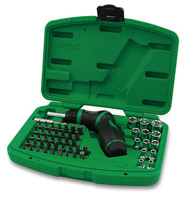 Toptul 54Pce pistol grip ratchet screwdriver set