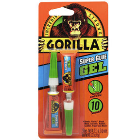 Gorilla 3gr Super Glue Gel Twin Pack