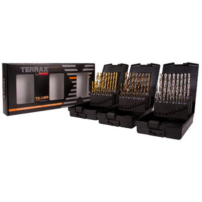 Terrax Twist Drill Sets 3 in 1 Box