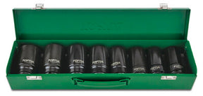 3/4"Dr Deep Impact Socket Set 8pce 22-38mm