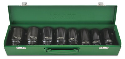 3/4"Dr Deep Impact Socket Set 8pce 22-38mm