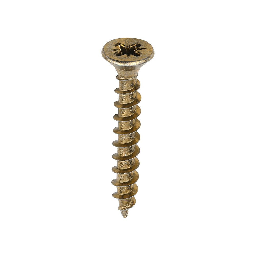 Timco Solo Woodscrews - Yellow Countersunk