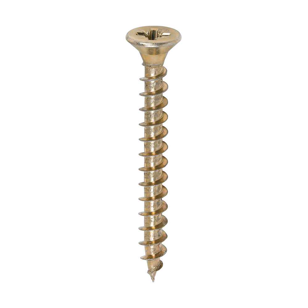 Timco Solo Woodscrews - Yellow Countersunk