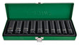 10 Pce 1/2"dr 6PT deep impact socket set