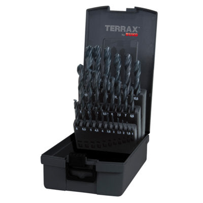 Terrax Twist Drill Set HSS Rolled