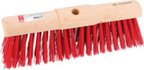 Street clean broom synthetic fibre and FSC approved wood
