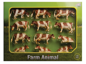 Kids Globe 571968 Cows red / white Set