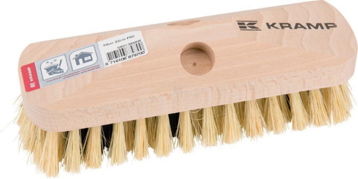 Deck scrubbing brush FSC approved wood