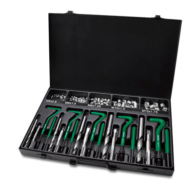 130pc Professional Threaded Coil-Insert Repair Kit
