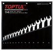 Toptul Comb Spanner set 14Pc 8-32mm
