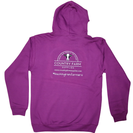 CFS Backing Irish Farmers Hoodie (Purple)