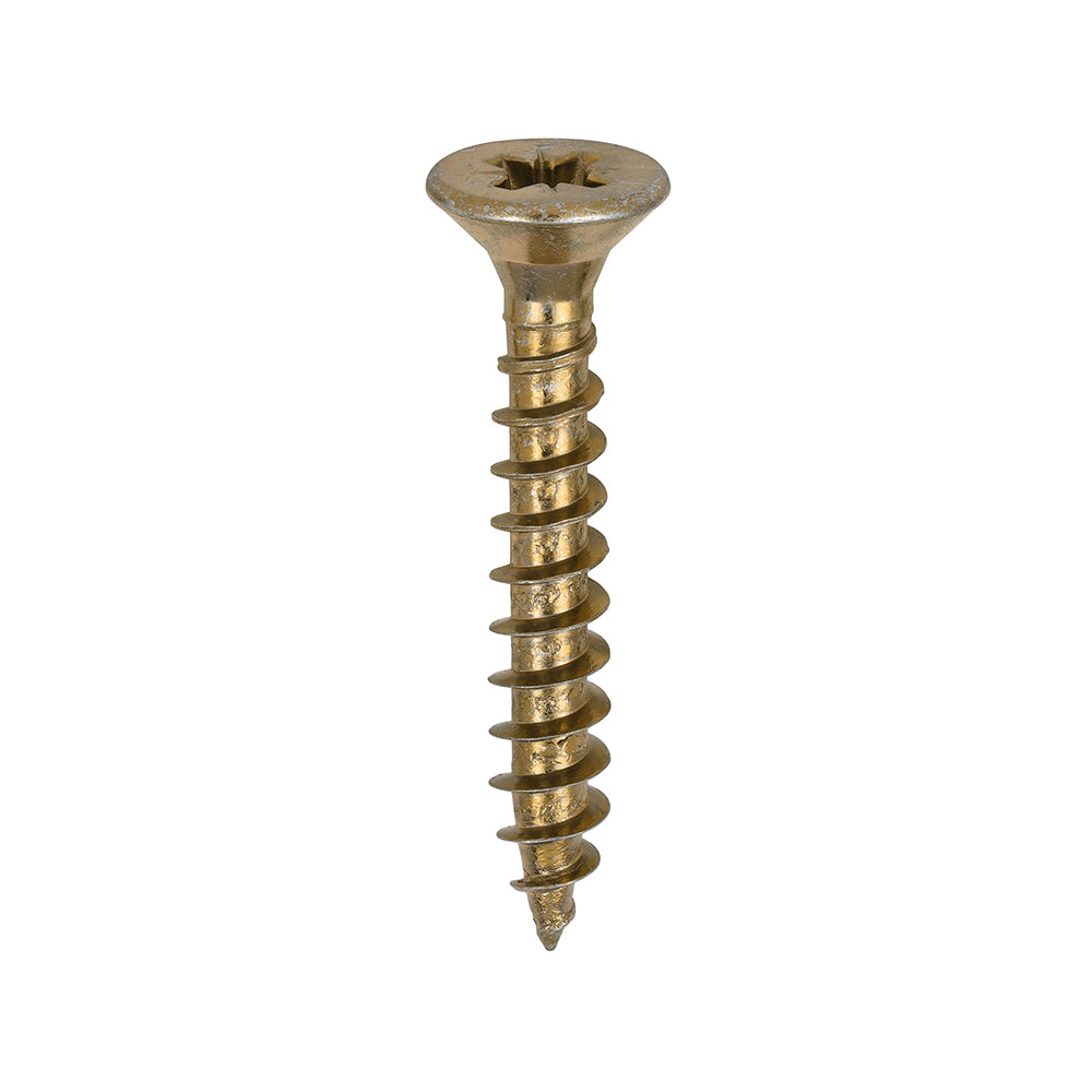 Timco Solo Woodscrews - Yellow Countersunk