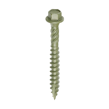 Timco In-Dex Timber Screws - Hex Head Exterior Green