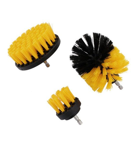 Drill Cleaning Brush Set 3pc 1/4 Shank