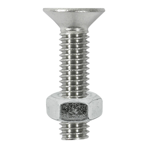 Timco Countersunk Socket Screw & Nut - Stainless Steel