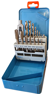 Vires HSS Hand Tap Drill Bit Set M3-M12
