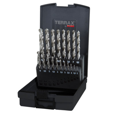 Terrax Twist Drill Set HSS Ground