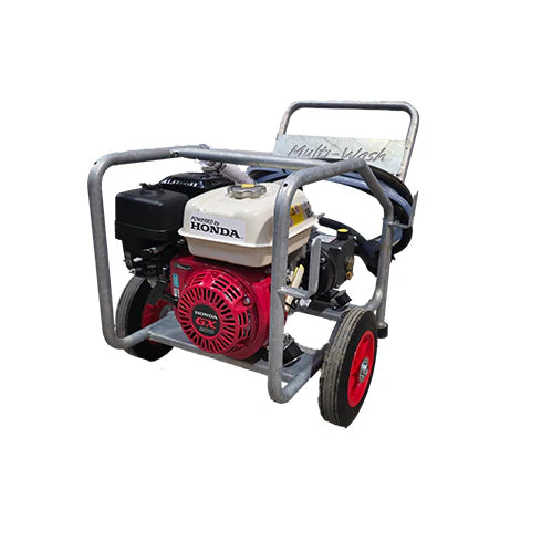 Honda GX200 Powder coated low profile Frame, 14LPM, 2200 PSI, 10M hose, 1200ml lance, Hawk Pump