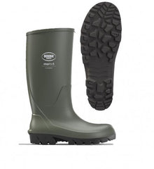 Bekina Steplite Flexigrip Soft Toe Wellington Green