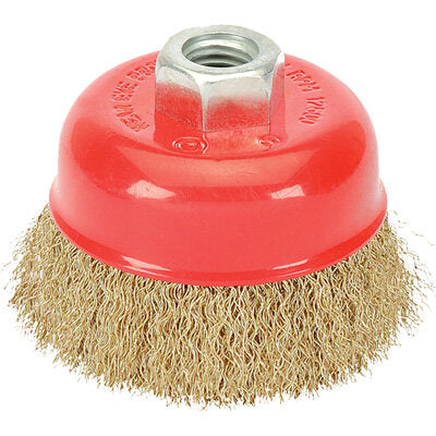 Vires Cup Wire Brush M14 - crimped – 85mm