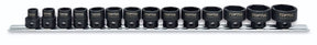 14PCS 3/8"DR.Stubby 6PT Impact Socket Rail Set