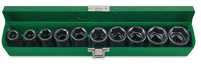 10 Pce 1/2"dr 6PT socket set