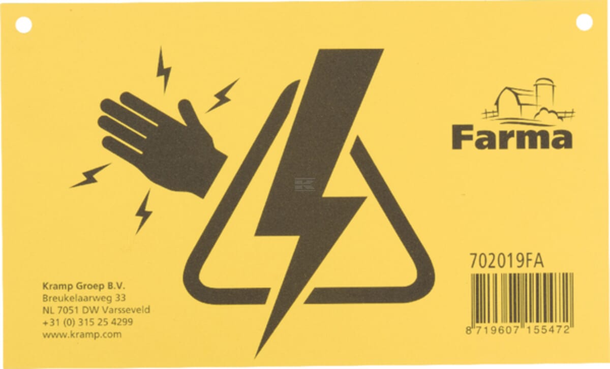 Warning sign Farma