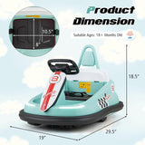 BumperBoo 6V Bumper Car Green