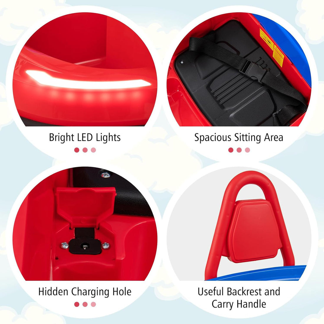 BumperBoo 6V Bumper Car Red