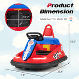 BumperBoo 6V Bumper Car Red