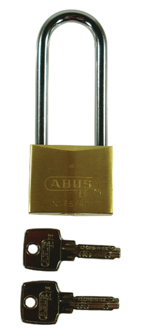 Abus Brass padlock with high clamp 75HB