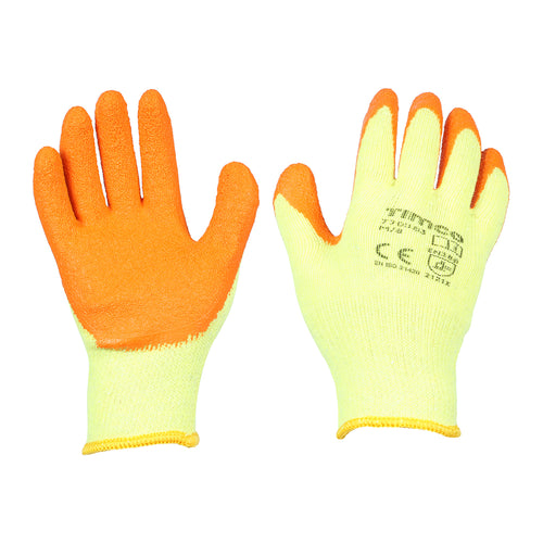 Timco Eco Grip Gloves - Crinkle Latex Coated Polycotton
