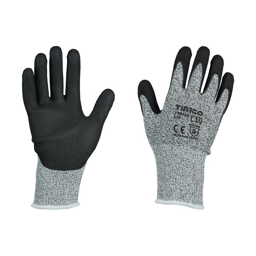 Timco High Cut Gloves - PU Coated HPPE Fibre with Glass Fibre