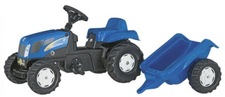 Pedal tractor with trailer, New Holland Rolly Toys