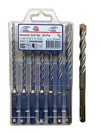 Hammer Drill Bit SDS Plus Set 7pcs