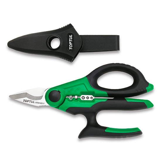 Toptul Electrician's Scissors Heavy Duty Multi-Purpose 170mm