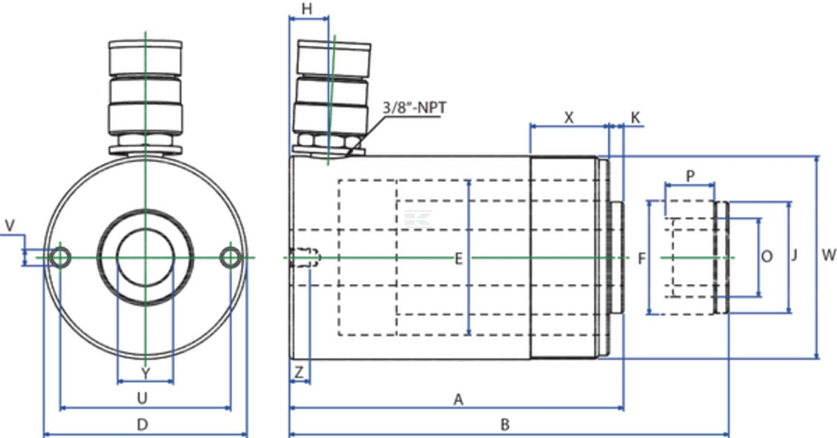 Betex Hollow cylinder NSHS for hand pump