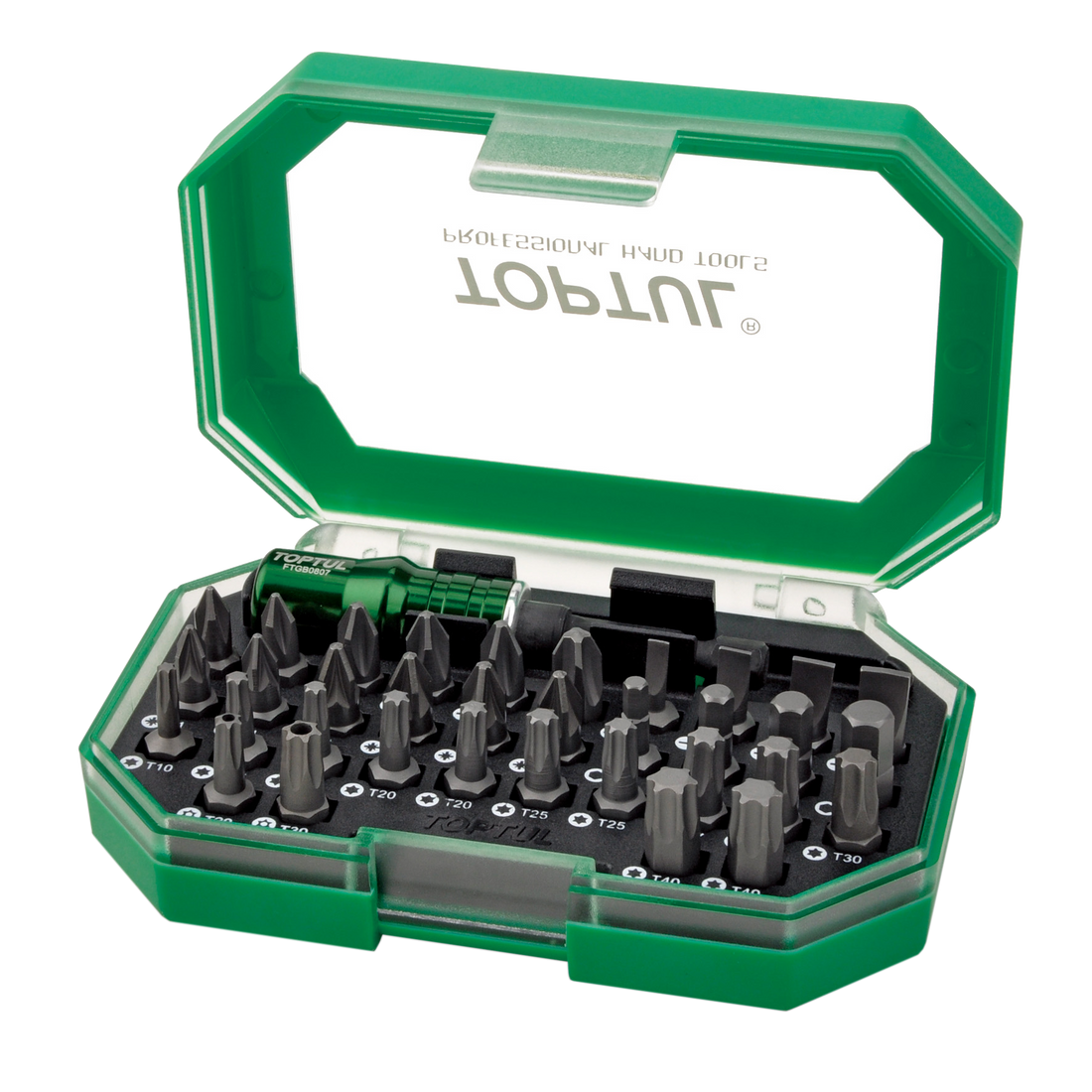 8 Sets 1/4" Hex Drive Screwdriver Bit Set Display