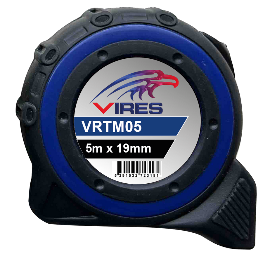 Vires Professional Tape Measure 5.0m x 19mm