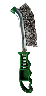 Vires S/S Green Handle Scratch Brush