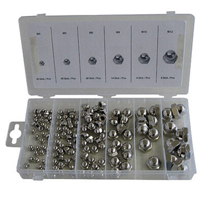150pce Top Covered Hex Nut Assortment Metric