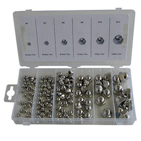 150pce Top Covered Hex Nut Assortment Metric