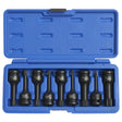 9Pce 1/2" Drive Air Impact Spline Socket Set M4 - M16