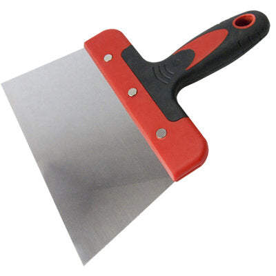Scraper with soft grip handle
