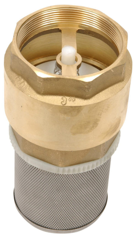 Non returnable foot valve with S.S. screen