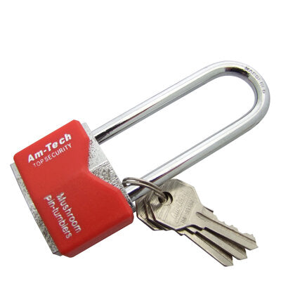 40mm Long Shackle Chrome Plated Padlock