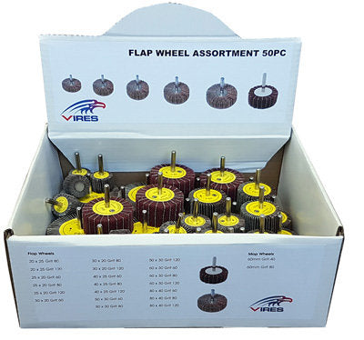 Vires 50pce Flap Wheel Assortment