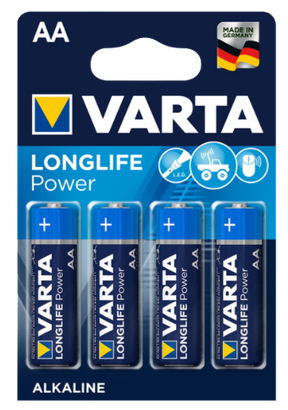 Varta Longlife Power AA Battery 4pk